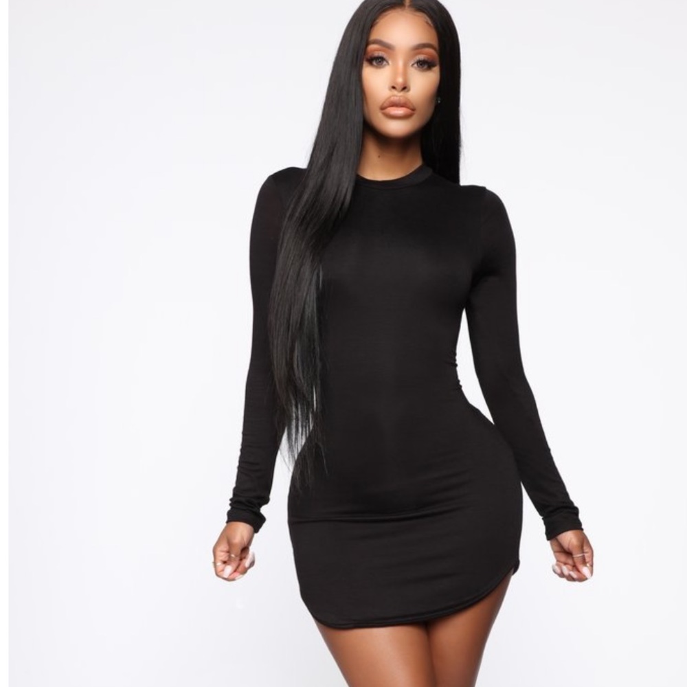 Black tunic dress